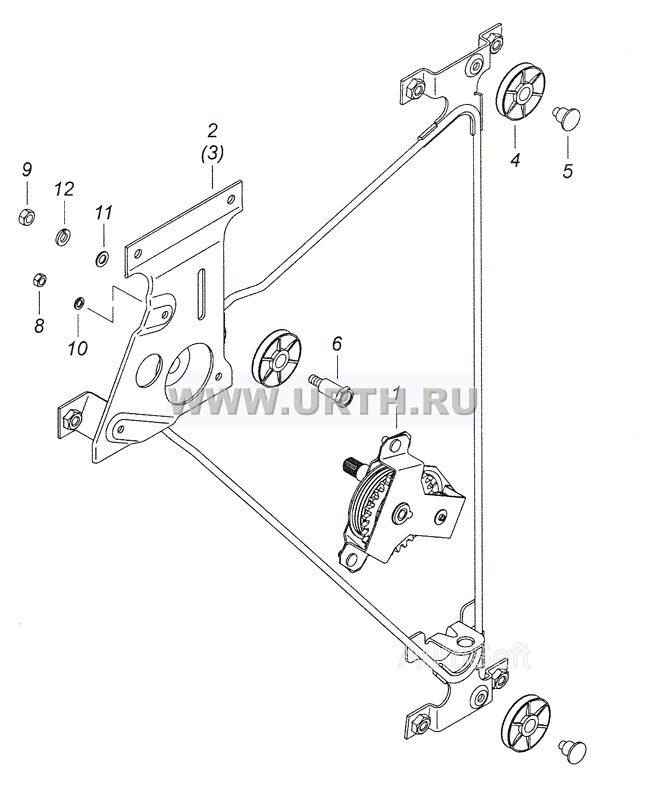 53205-6104011/010 Стеклоподъемник двери